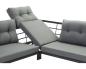 Preview: Loungeset Elba Aluminium 5-Sitzer 3-teilig anthrazit matt