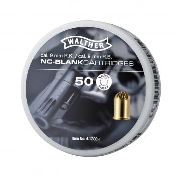 NC Platzpatronen Revolver 9 mm R.K. - 50 Stk. Messing