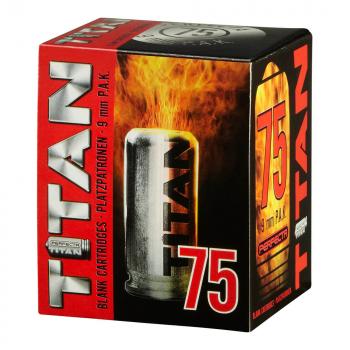 Perfecta Titan Platzpatronen 9 mm P.A.K. 75 St. Stahlhülse