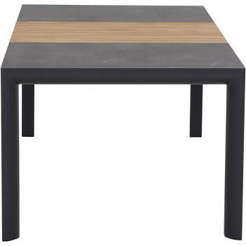 Exclusive !Lugano 180x100 anthrazit, FSC Alu, Keramik, Teak FSC 100%