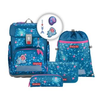 Step by Step CLOUD Schulranzen-Set "Mermaid Lola", 5-teilig