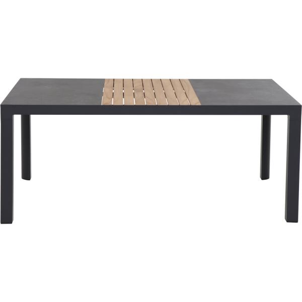 Exclusive !Lugano 180x100 anthrazit, FSC Alu, Keramik, Teak FSC 100%