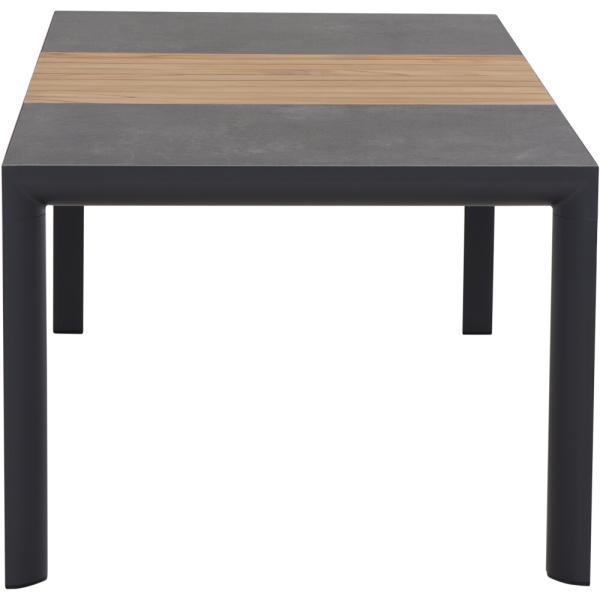 Exclusive !Lugano 180x100 anthrazit, FSC Alu, Keramik, Teak FSC 100%