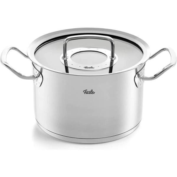 Fissler Original-Profi Collection® 5-teiliges Topfset mit Stielkasserolle Glasdeckel