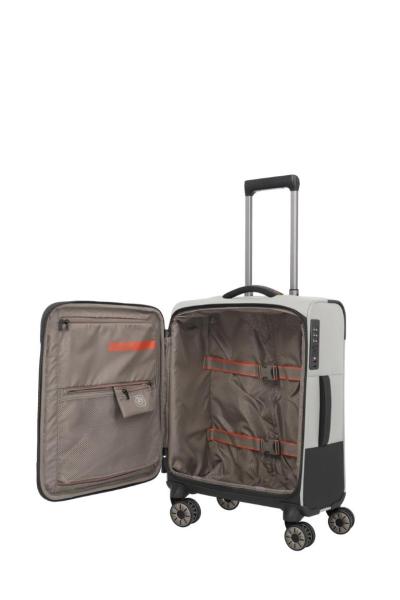 Travelite Crosslite Natur 4-Doppelrollen Trolley  L
