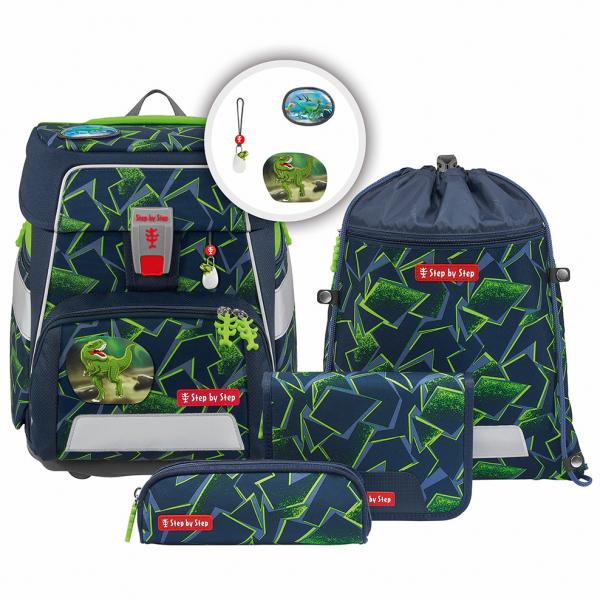 Step by Step SPACE Schulranzen-Set "Wild T-Rex Taro", 5-teilig