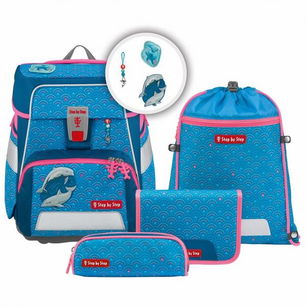 Step by Step SPACE Schulranzen-Set "Dolphin Pippa", 5-teilig
