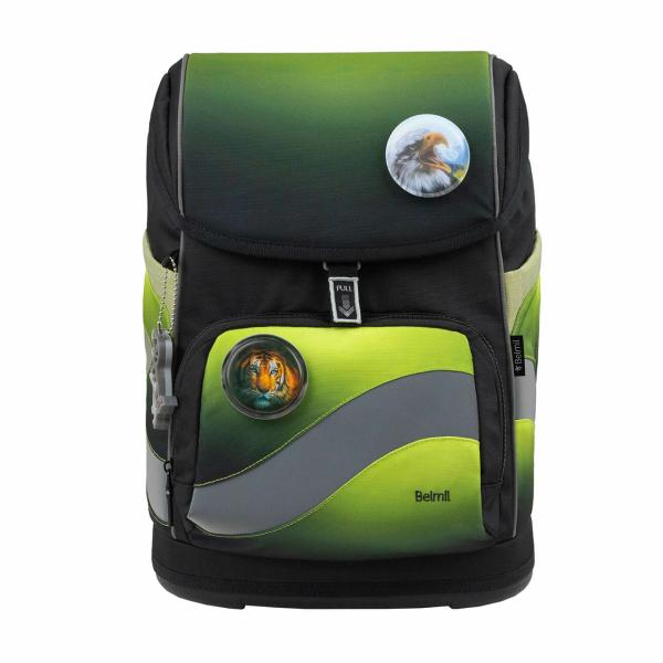 Ranzen Set 5tlg Black Green Compact Premium Belmil