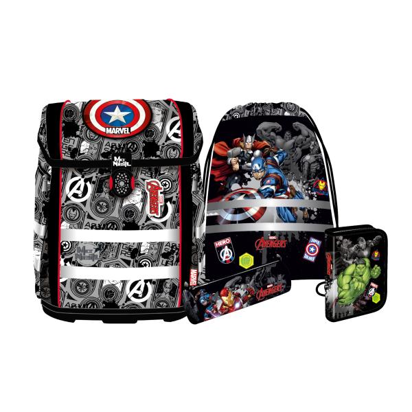 McNeill Schulranzen-Set PERFECTO, 5tlg. MARVEL – AVENGERS